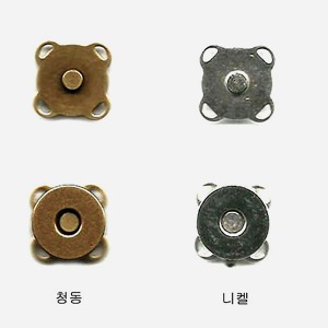 귀자석똑딱장식-청동/니켈10/14mm천도매몰